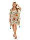 Verde Damen Kaftan Strand Orange
