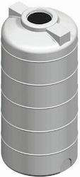 Panthermica Vertical Cylindrical Plastic Storage Tank 100lt for Water / Petroleum White