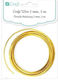 DP Craft Metallisch Draht für Schmuck Gold