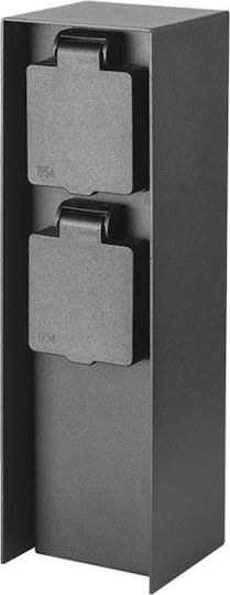 V-TAC Einzeln Externe Wasserdichte Steckdose Grau