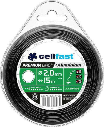 Cellfast Round Brush Cutter Trimmer Line 2mm 15m 35-032