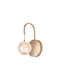 Braytron Leuchte Wand mit Fassung G9 Gold 27cm
