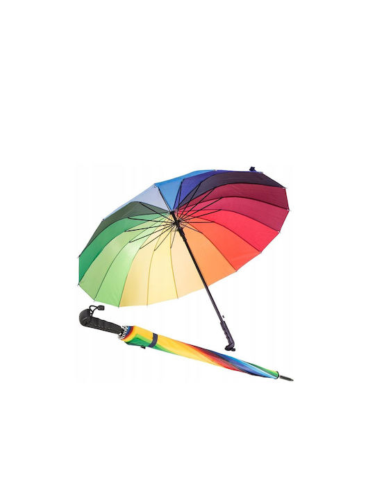 Umbrelă de ploaie automată cu diametru de 110 cm, multicoloră, 87x110 cm, Aria Trade