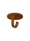 Inofix Single Wall-Mounted Bathroom Hook ​3x4.2cm Brown