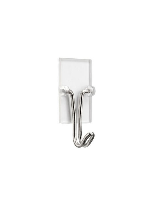 Inofix Double Wall-Mounted Bathroom Hook Transparent