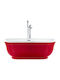 Beliani Freistehende Badewanne Acryl 170x77cm
