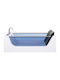 Beliani Acryl Badewanne mit Hydromassage 180x120cm