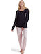PijaMood Winter Women's Pyjama Set Black