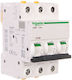 Schneider Electric Αυτόματη Ασφάλεια 6A Τριπολική AC/DC A9F07306