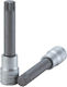Teng Tools Дълъг Битов ключ с Spline връх и Квадратно Гнездо 1/2'' Размер M6x100мм 1бр