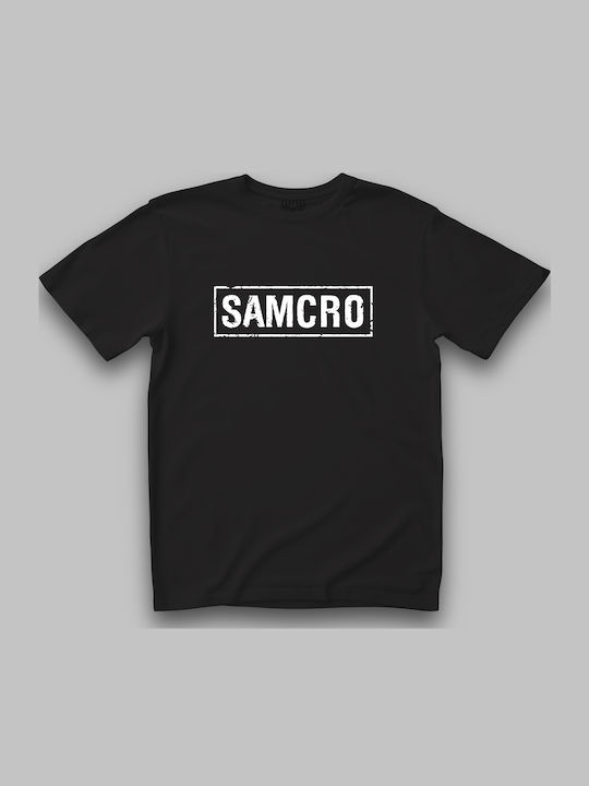 Black Blouse Sons of Anarchy Samcro Print White