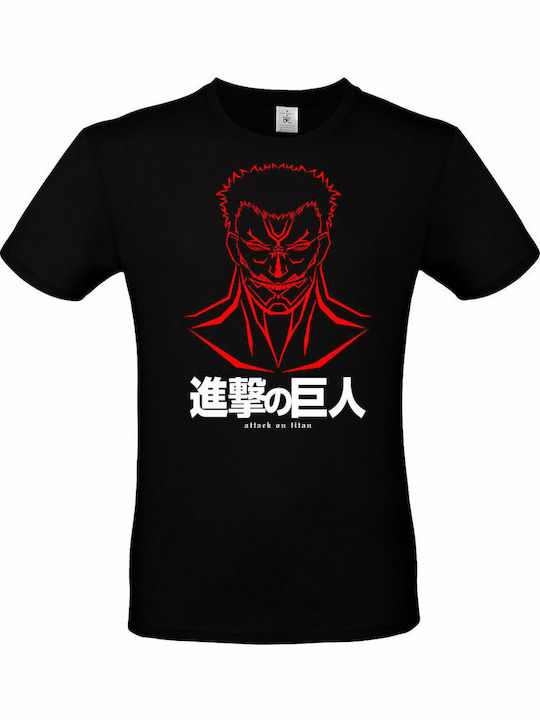 Pegasus T-shirt Attack On Titan Face Design Μαύρο