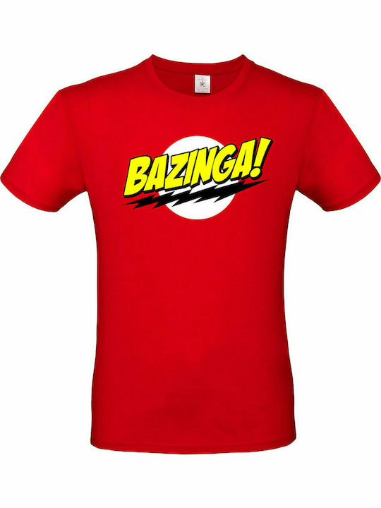 Rotes T-Shirt Unisex Pegasus Big Bang Theory Bazinga