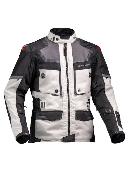 Nordcode Adventure Evo 24 Herren Motorradjacke 4 Jahreszeiten Wasserdicht Gray