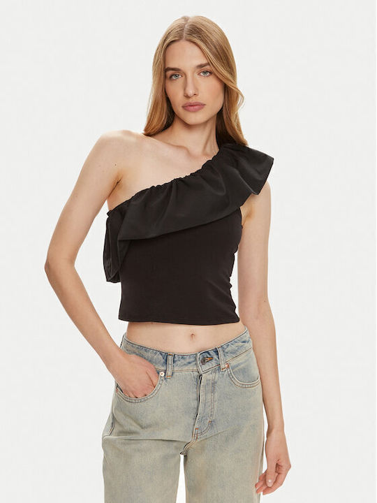 Top Only Soffy One Shoulder Mix Jrs Black Only