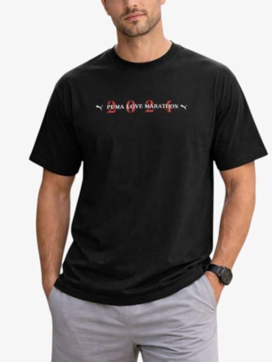 Classics Love Men's Short Sleeve Undershirt in Black Color