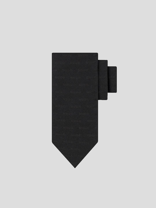 Hugo Men's Tie Silk in Black Color