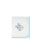 Baby Star Tiny Friends Scutec din Bumbac Turcoaz 80x80εκ.