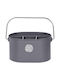 Excellent Houseware Metallische Tischbasis 28x18,5x13,5cm Grau