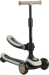 Kikka Boo Kids Scooter Treo 3-Wheel with Seat for 12+ Years Beige