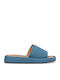Women's Flat Sandals in Blue Color