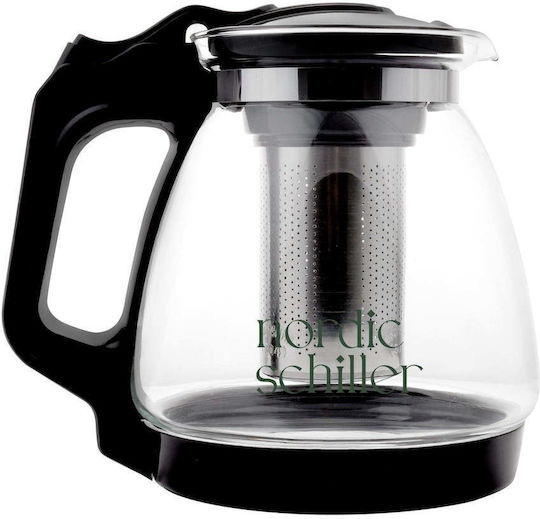 Teapot with Filter Glass Transparent 1700ml