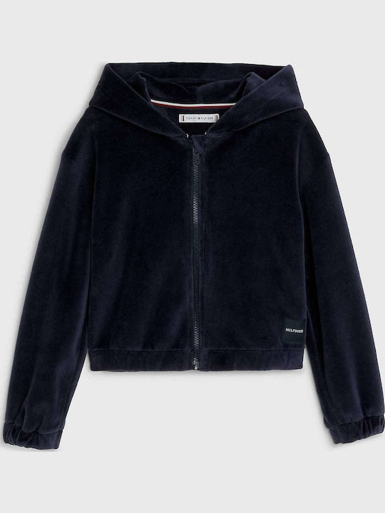 Tommy Hilfiger Παιδική Ζακέτα Φούτερ Μπλε Σκούρο