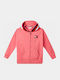 Kids Sweatshirt Cardigan Pink Global Stripe