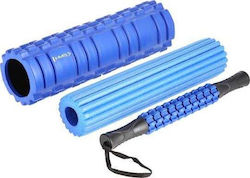 HMS Σετ Foam Rollers Μπλε 7.62cm