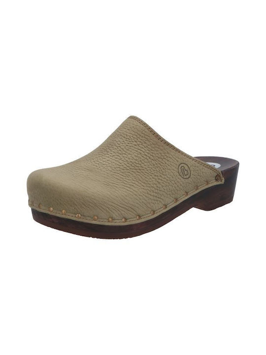 Berkemann Natur-toeffler Leather Anatomic Clogs Brown