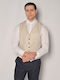 Sogo Men's Vest Slim Fit Beige