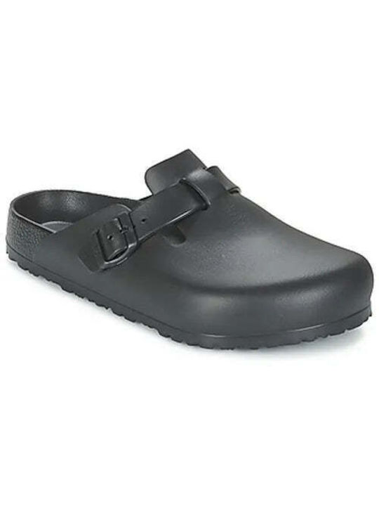 Birkenstock Χειμερινές Ανδρικές Παντόφλες Μαύρες