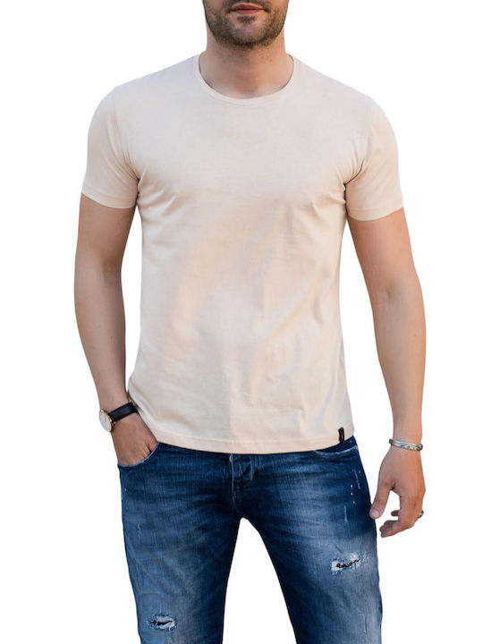 Clever Herren T-Shirt Kurzarm beige