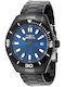 Invicta Herrenuhr 43mm Batterie mit Schwarz Metallarmband