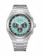 Citizen Ανδρικό Ρολόι 43mm Χρονογράφος Eco - Drive με Ασημί Μεταλλικό Μπρασελέ