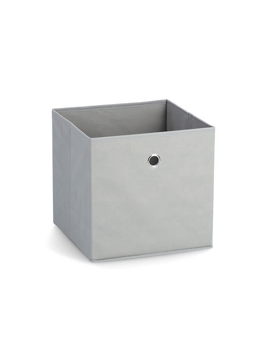 Zeller Kinder Aufbewahrungsbox Faltbar aus Stoff Gray 28x28x28cm 1Stück