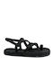 Flache Sandalen für Damen in Schwarz Farbe
