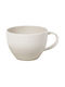 Fine Set of Cups Coffee Porcelain Beige 6pcs