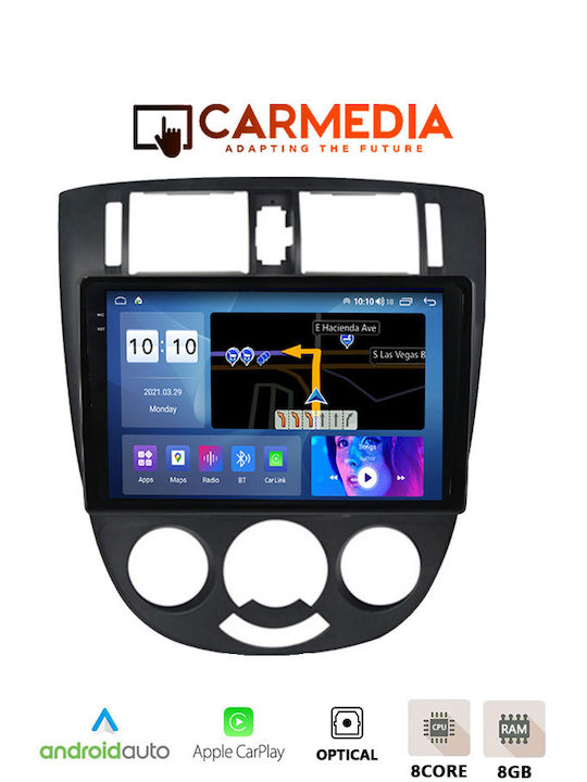 Carmedia Sistem Audio Auto 2DIN (Bluetooth/USB/WiFi/GPS/Apple-Carplay/Android-Auto) cu Ecran Tactil 10.36"