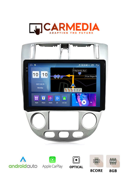 Carmedia Sistem Audio Auto 2DIN (Bluetooth/USB/WiFi/GPS/Apple-Carplay/Android-Auto) cu Ecran Tactil 10.36"