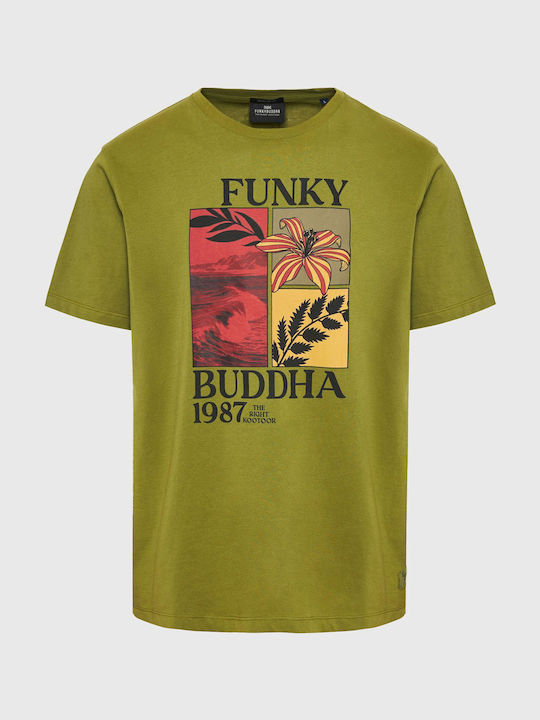 Funky Buddha Men's T-shirt Green