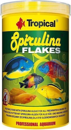 Spirulina Feed Freshwater Marine Fish Tropical Spirulina Flakes 100ml 20g