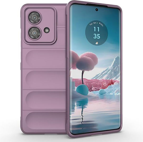Techsuit Shield Umschlag Rückseite Silikon Lila (Motorola Edge 40 Neo - German)