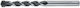 Modeco Set of 10 Diamond Drills with Cylindrical Shank for Metal