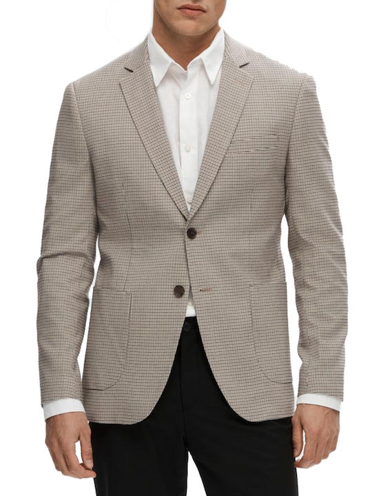 Selected Men's Suit Jacket Sand