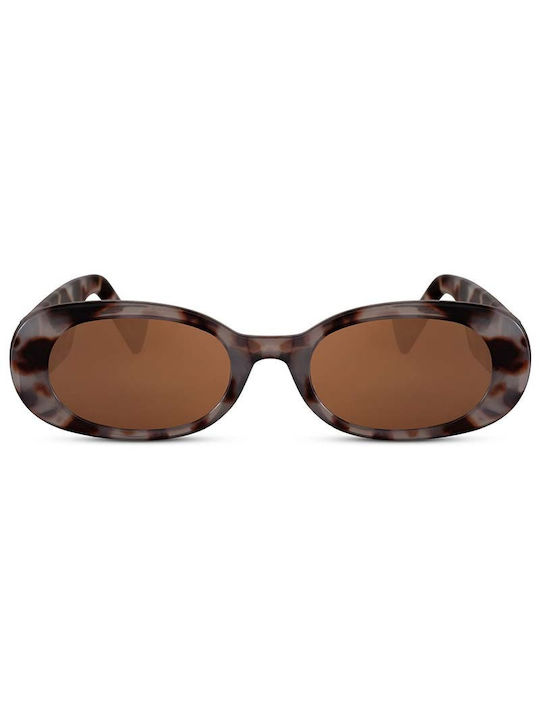 Solo-Solis Women's Sunglasses with Brown Tartaruga Plastic Frame and Brown Lens NDL2967