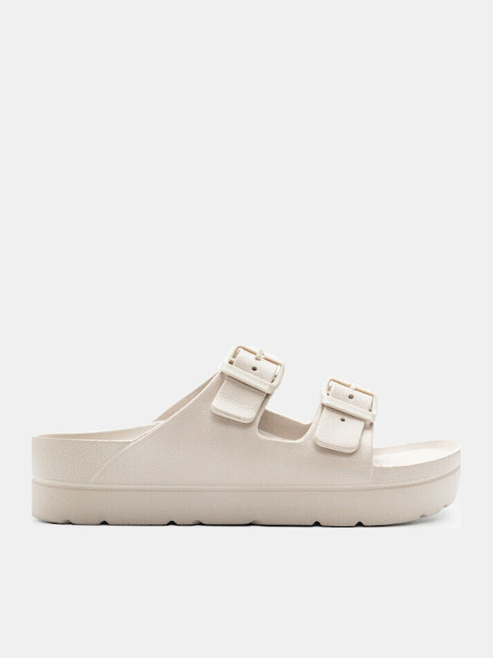 Luigi Women's Flip Flops Beige