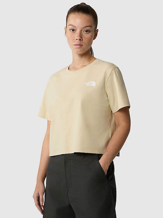 The North Face Women's Crop T-shirt Beige