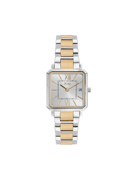 Jcou Uhr mit Gold Metallarmband