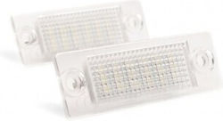 Φώτα Πινακίδας Led για Volkswagen Golf Plus / Jetta / Touran / Transporter / Caddy / Passat / Eos / Passat CC / Scirocco Porsche Boxster / Carrera GT 2τμχ Φώτα Πινακίδας Led για Volkswagen Golf Plus / Jetta / Touran / Transporter / Caddy / Passat / Eos / Passat CC / Scirocco Porsche Boxster / Carrera GT 2τμχ